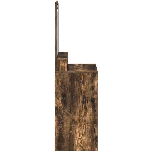 Elegante kaptafel met lades – Gerookt eiken, 50x41x140 cm, slaapkamer make-up tafel