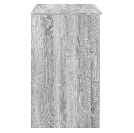 Grijze Sonoma Make-uptafel met Spiegel – Modern Make-up Bureau 73x46,5x120 cm