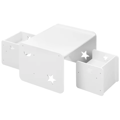 Kindertafel met 2 Stoelen – Multifunctionele Kindermeubelset