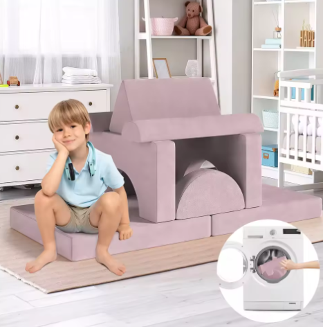 4-delige Modulaire Kinderspeelbank – Creatieve Speel- en Zitset van Schuim voor Peuters