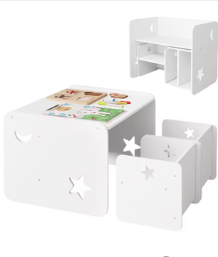 Kindertafel met 2 Stoelen – Multifunctionele Kindermeubelset