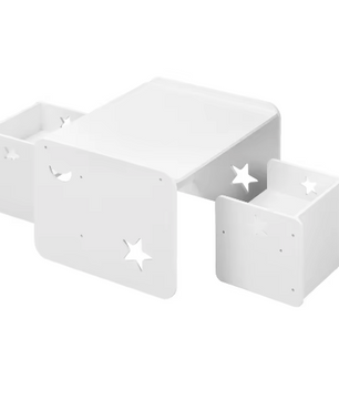 Kindertafel met 2 Stoelen – Multifunctionele Kindermeubelset