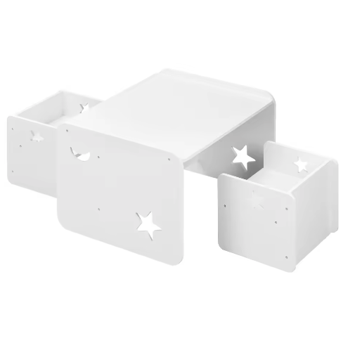 Kindertafel met 2 Stoelen – Multifunctionele Kindermeubelset