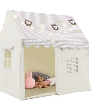 Kindertent voor Binnen met Speelmat en Verlichting – Speelhuis voor Kinderen