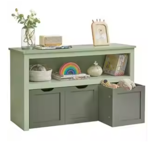 Kinderplank met Wielen – Speelgoedopberger 102×30×60 cm