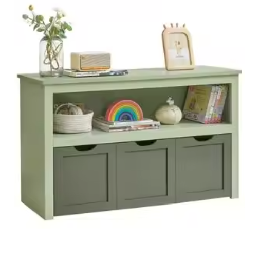 Kinderplank met Wielen – Speelgoedopberger 102×30×60 cm