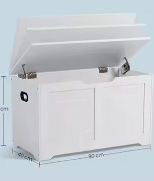 Moderne Opbergbank met Zitfunctie – 80x40x46 cm, Robuust en Praktisch