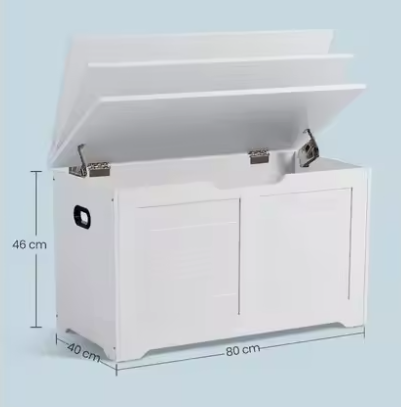 Moderne Opbergbank met Zitfunctie – 80x40x46 cm, Robuust en Praktisch