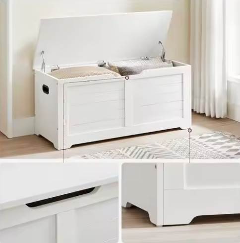 Moderne Opbergbank met Zitfunctie – 80x40x46 cm, Robuust en Praktisch