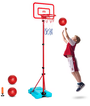 Verstelbare Kinder Basketbalring voor Binnen en Buiten – 104–190 cm