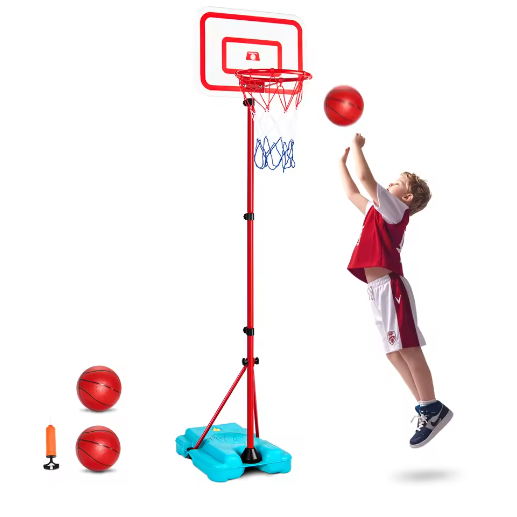 Verstelbare Kinder Basketbalring voor Binnen en Buiten – 104–190 cm