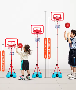 Verstelbare Kinder Basketbalring voor Binnen en Buiten – 104–190 cm