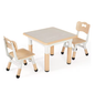 Verstelbare Kindertafel met 2 Stoelen – Kinderbureau voor Spelen en Leren (3–8 Jaar)