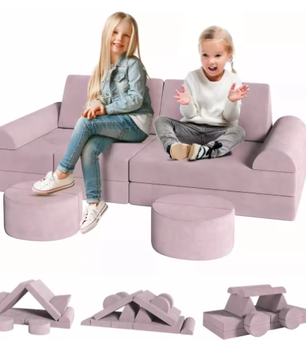 Modulaire Kinderspeelbank – 14-delige Speel- en Zitbank van Schuim