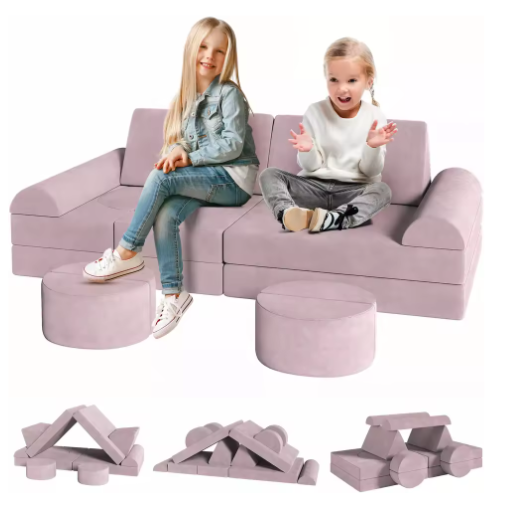 Modulaire Kinderspeelbank – 14-delige Speel- en Zitbank van Schuim