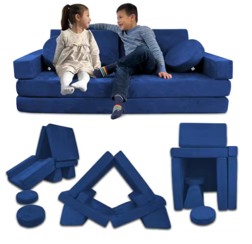 Modulaire Kinderspeelbank – 14-delige Speel- en Zitbank van Schuim