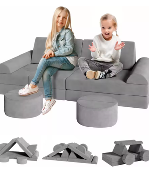 Modulaire Kinderspeelbank – 14-delige Speel- en Zitbank van Schuim