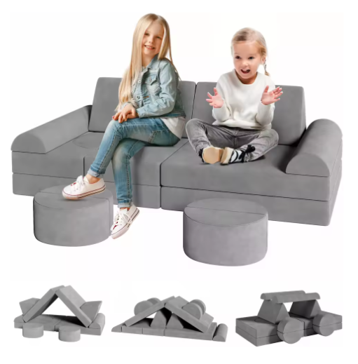 Modulaire Kinderspeelbank – 14-delige Speel- en Zitbank van Schuim