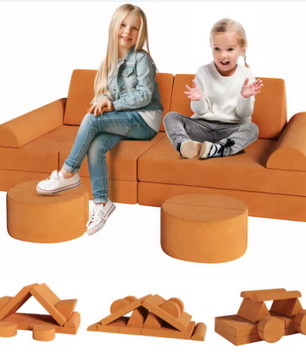 Modulaire Kinderspeelbank – 14-delige Speel- en Zitbank van Schuim