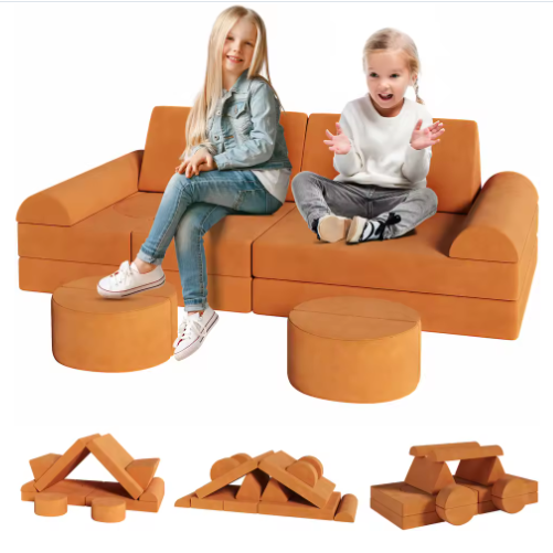 Modulaire Kinderspeelbank – 14-delige Speel- en Zitbank van Schuim