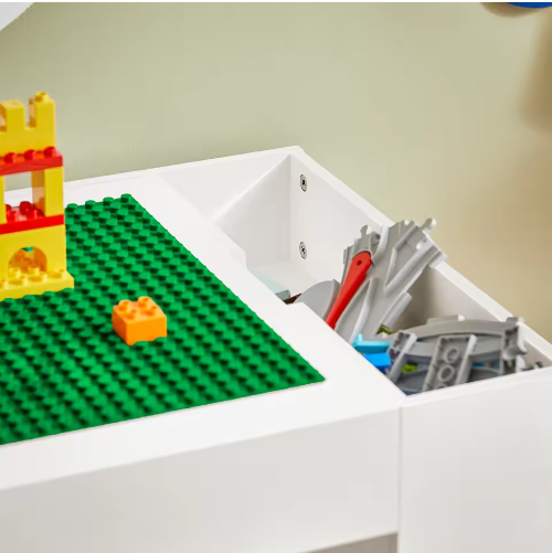 Kindertafel met 2 Stoelen en Opbergruimte – Multifunctionele Kinderzitgroep
