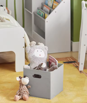 Kinderboekenplank met Opbergboxen voor Boeken en Speelgoed