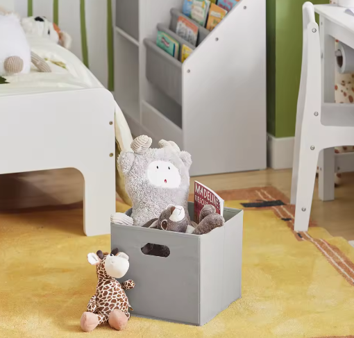 Kinderboekenplank met Opbergboxen voor Boeken en Speelgoed