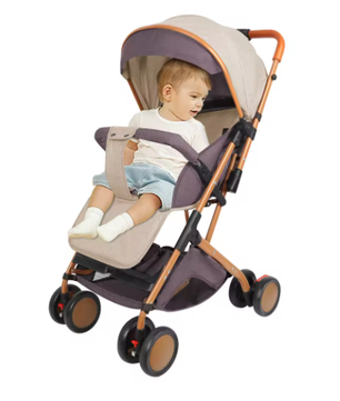 Kinderwagen 0–6 Jaar – Inklapbaar, Zit- en Ligstand, met Klamboe