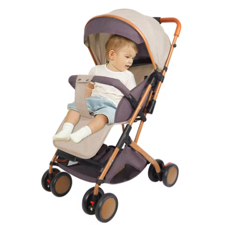 Kinderwagen 0–6 Jaar – Inklapbaar, Zit- en Ligstand, met Klamboe