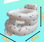 Opblaasbare Babybank – PVC Kinderzitje met Ingebouwde Pomp, Opvouwbaar en Draagbaar