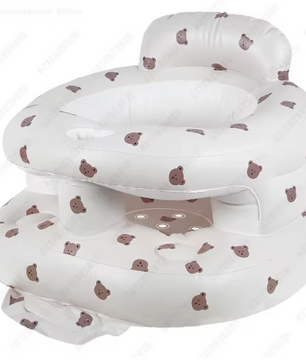 Opblaasbare Babybank – PVC Kinderzitje met Ingebouwde Pomp, Opvouwbaar en Draagbaar