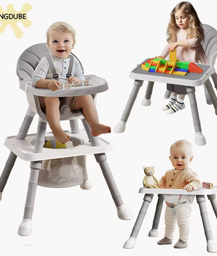 7-in-1 Converteerbare Kinderstoel – Eten, Spelen en Leren