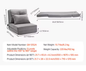 Opvouwbare Vloerstoel met Rugsteun – Multifunctionele Fauteuil voor Lezen, Ontspannen en Slapen