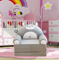 Pluche Opvouwbare Kinderbank 2-in-1 – Kinderfauteuil en Slaapbank