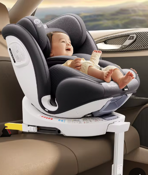 360° Draaibaar Kinderzitje met ISOFIX – 40–150 cm, 5-Punts Gordel