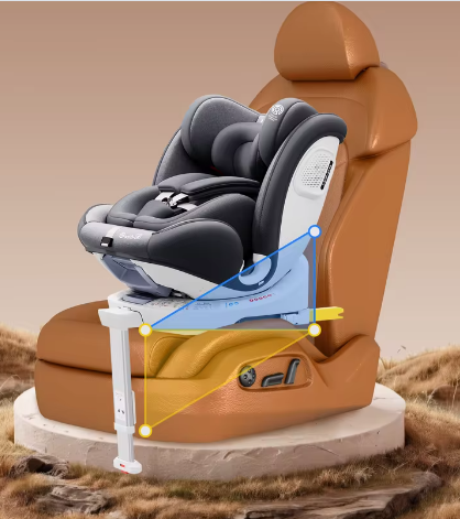 360° Draaibaar Kinderzitje met ISOFIX – 40–150 cm, 5-Punts Gordel