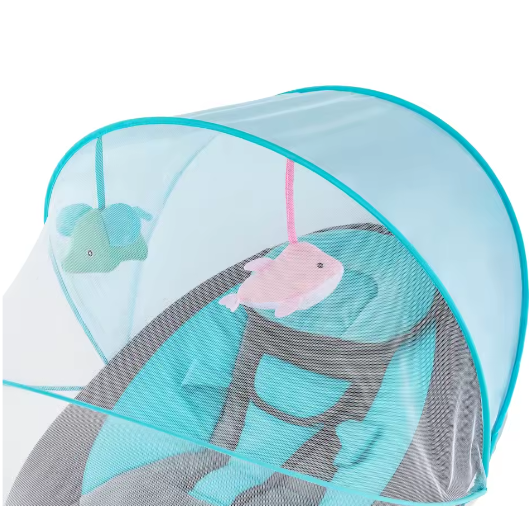 lektrische Babyschommelstoel met Muziek, Bluetooth en Afstandsbediening – Comfortabel Babybedje 1–12 Maanden