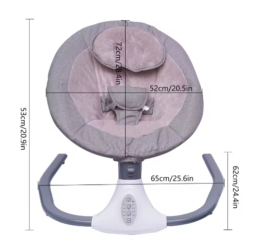 Babyschommel met Afstandsbediening – Muziek, Bluetooth en USB 0–18M
