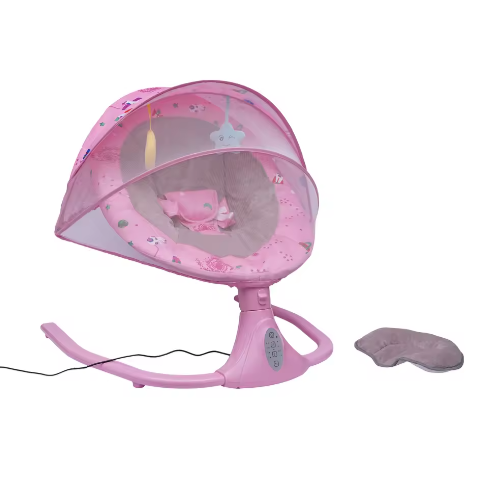 Elektrische Babyschommel met Afstandsbediening, Muziek en 4 Schommelsnelheden