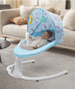 Elektrische Babyschommel met Afstandsbediening en Bluetooth