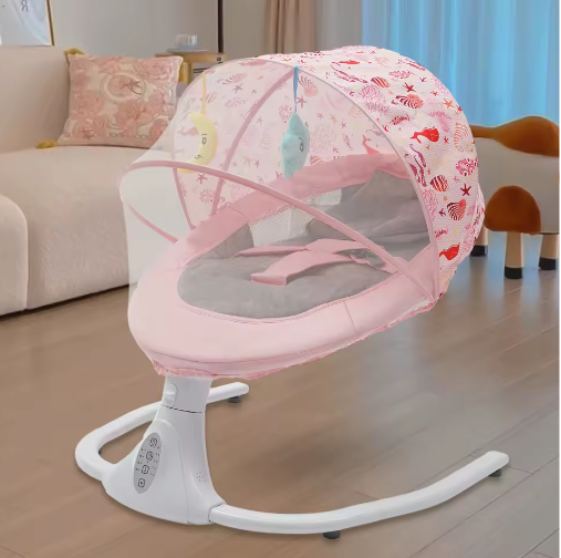 Elektrische Babyschommel met Afstandsbediening en Bluetooth