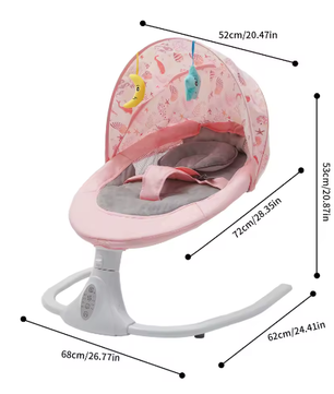 Elektrische Babyschommel met Afstandsbediening en Bluetooth