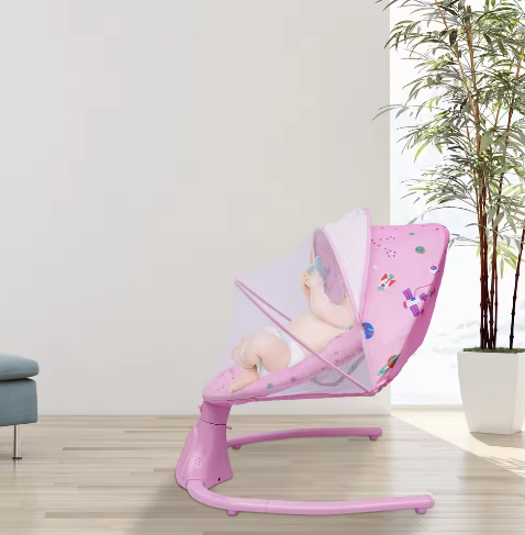 Verstelbare Babyschommel met Afstandsbediening en 4 Snelheden