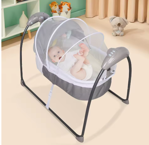 Elektrische Babywieg met Afstandsbediening, Timer en Muziek (0–12 maanden)