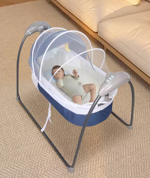 Elektrische Babywieg met Afstandsbediening, Timer en Muziek (0–12 maanden)