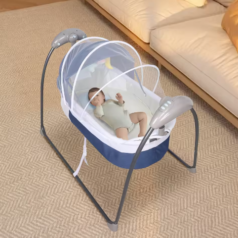 Elektrische Babywieg met Afstandsbediening, Timer en Muziek (0–12 maanden)