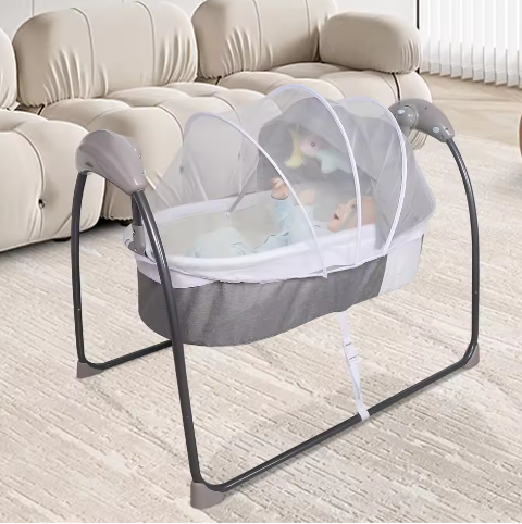 Elektrische Babywieg met Afstandsbediening, Timer en Muziek (0–12 maanden)