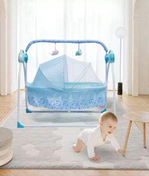 Elektrische Babywieg Auto-Swing met Muziek, Bluetooth en Net