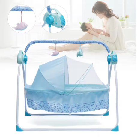 Elektrische Babywieg Auto-Swing met Muziek, Bluetooth en Net