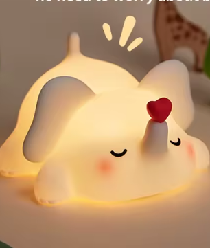 Schattig Dieren LED-Nachtlampje van Siliconen voor Kinderkamer